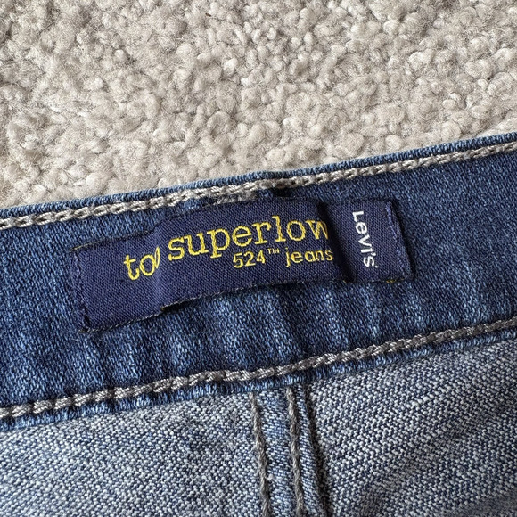 Levi's Womens 524 Too Superlow Jeans Medium Wash Size 11 Y2K Retro Boot Cut - Picture 9 of 15